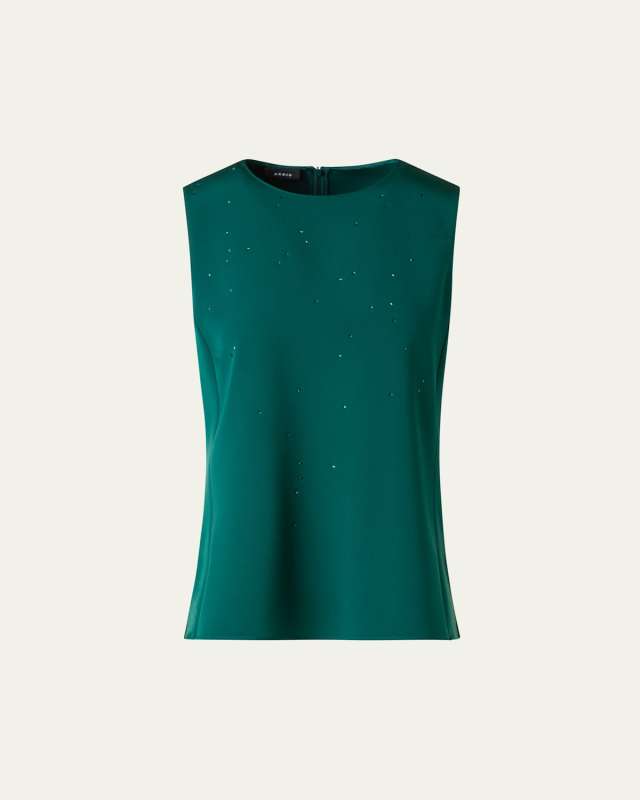 Swarovski Stars Silk Crepe Blouse